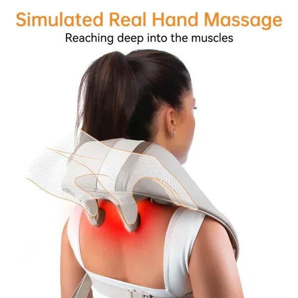 🎁 Last Day Promotion Save 65% - 𝐄𝐚𝐬𝐲𝐂𝐨𝐦𝐟𝐨𝐫𝐭™ Neck & Shoulder Massager– جهاز تدليك الرقبة والكتف